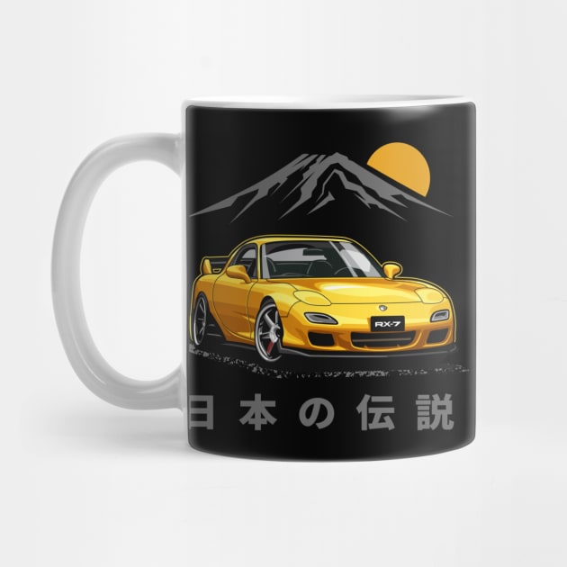 JDM Tuner RX-7 (Sunburst Yellow) by Jiooji Project